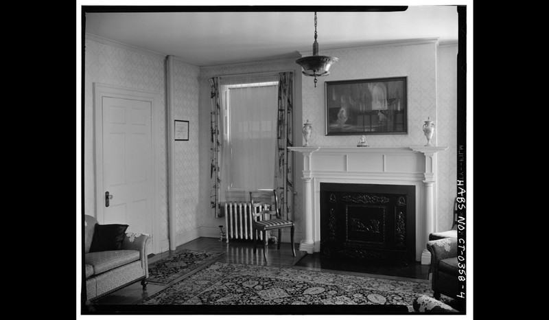 One of the parlors located within the Henry Barnard House.