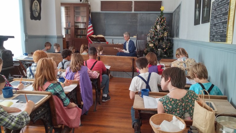 Travel in time through the One-Room School program at the Old Depot Museum.