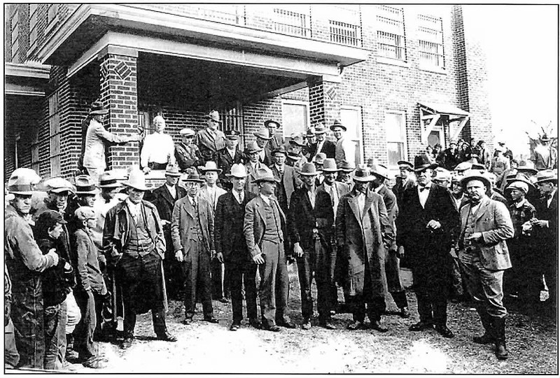 Members of the posse that tracked and captured the three surviving robbers. 