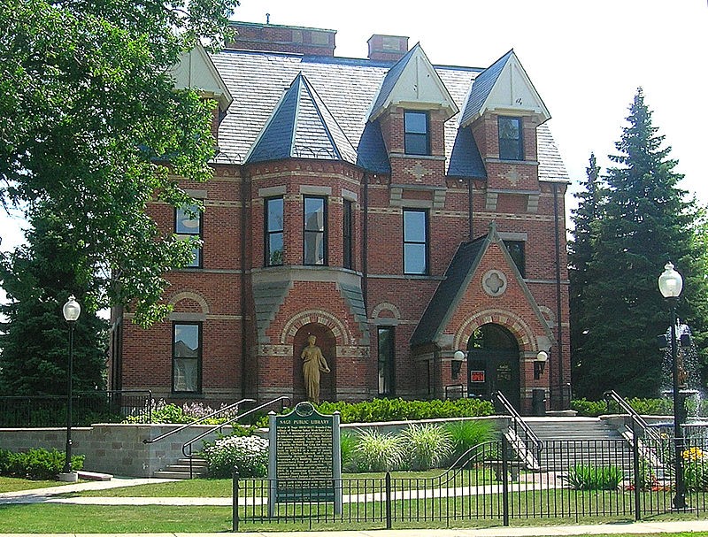 This historic library has served the community since 1884 and was a gift from sawmill operator Henry Sage. 