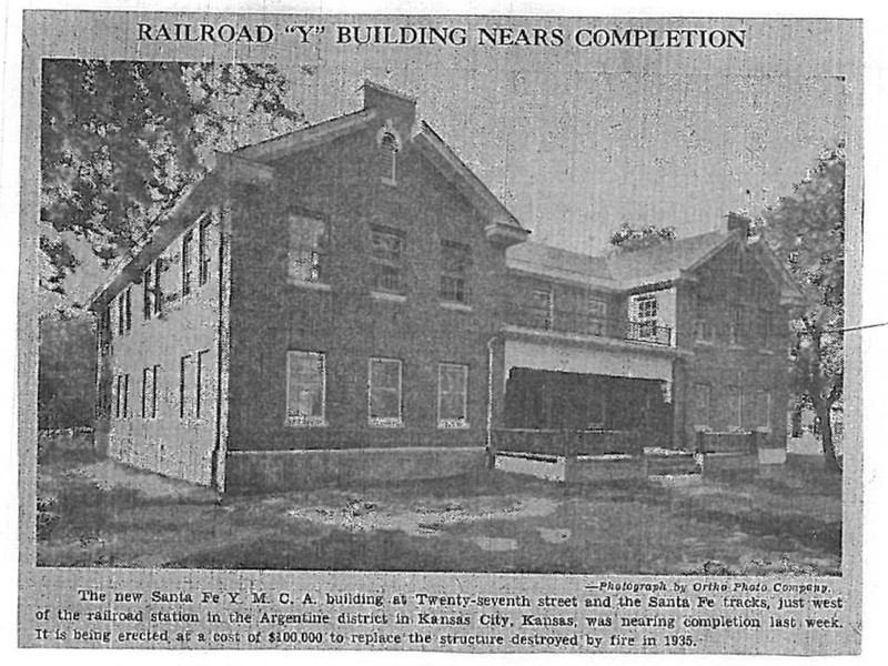 A newspaper story about the new Railroad YMCA in 1937