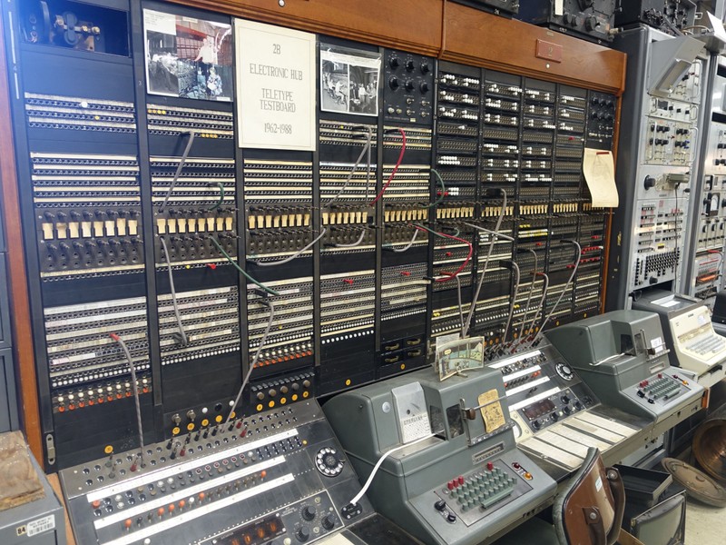 Another display of telecommunications equipment.