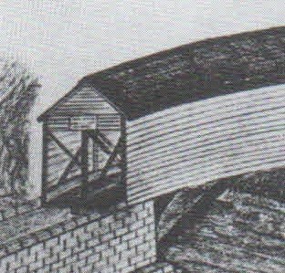 Close-up of Covered Bridge (sketch) and its 2 lanes