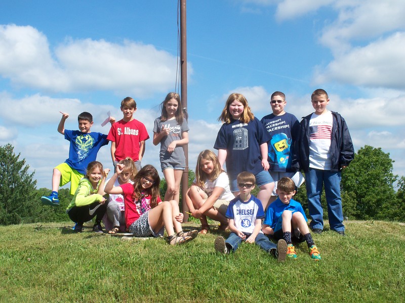St. Francis Elem. Field Trip to Cemetery 2015 atop Adena Mound