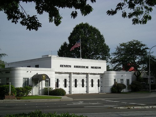 The restored fire station that now houses the Renton History Museum.