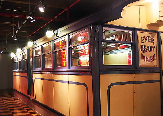 Ever Ready Diner on Display: This 1926 Worcester Lunch Car last operated in Providence in 1989, when it was donated to Johnson & Wales University.