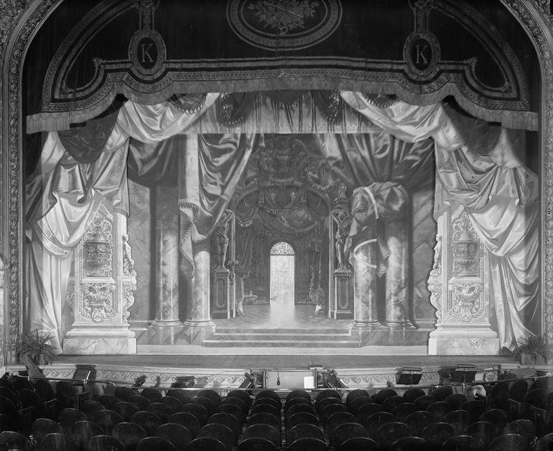 The stage of the B.F. Keith Theater, in the original building