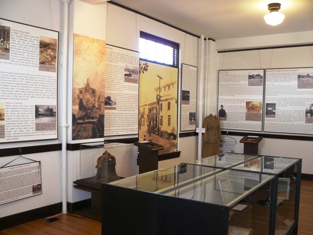 Interior view of the Ruth Zuckerman Pavilion, which displays some of her works