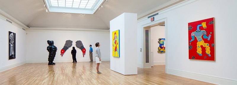 Interior gallery space within the Newcomb Art Museum