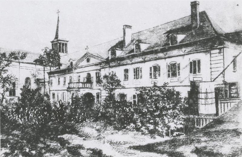 Early 20th Century, Ursuline Convent: By the early 20th Century, only the Ursuline Convent remained. The chapel was demolished after it was condemned as unsafe in 1928. Courtesy of the Collections of the Louisiana State Museum