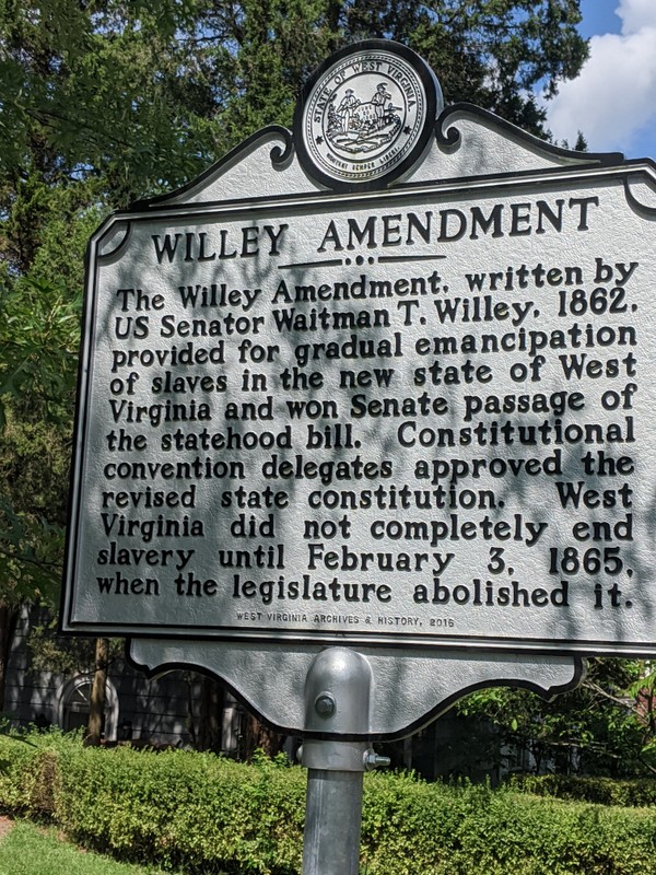 Willey Amendment Historical Marker