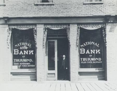 National Bank of Thurmond in the early 1900s