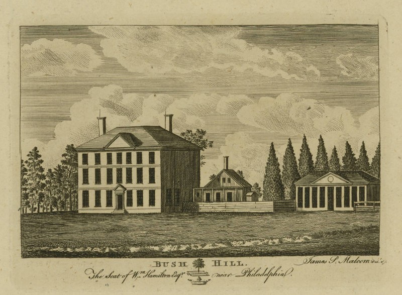 Bush Hill. The Seat of William. Hamilton Esqr. near Philadelphia