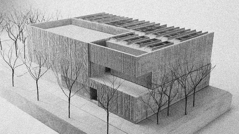 Exterior plan of the Clyfford Still Museum