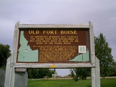 Old Fort Boise historical marker