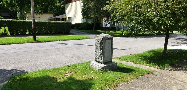 Fort Machault Site Marker, photo by John Stanton 15 Aug 2012