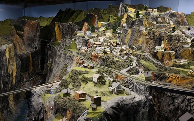 View of the model trains