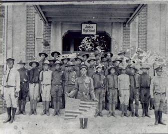 Jones High School operated at this location between 1921 and 1950, when a new school was constructed and this building became an elementary school.