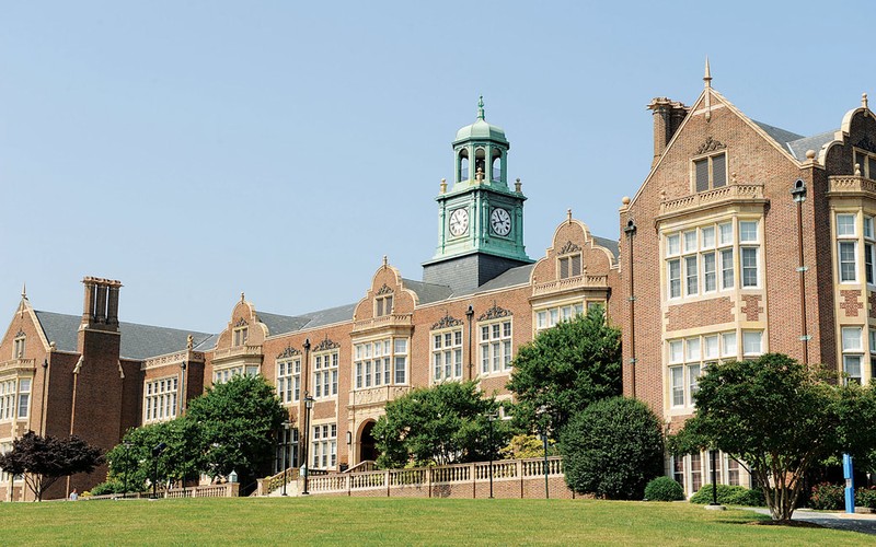 Stephens Hall was one of three buildings on the new campus of Maryland State Normal School when it moved from Baltimore to Towson. 