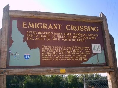 This historical marker was errectd by the Idaho Historical Society