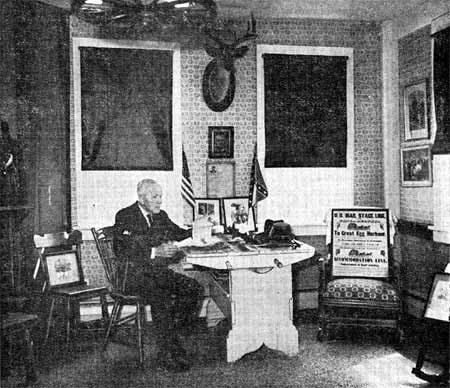 Warren Stafford in the museum.