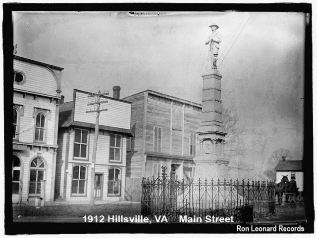 The monument was originally located in the middle of Main Street. 