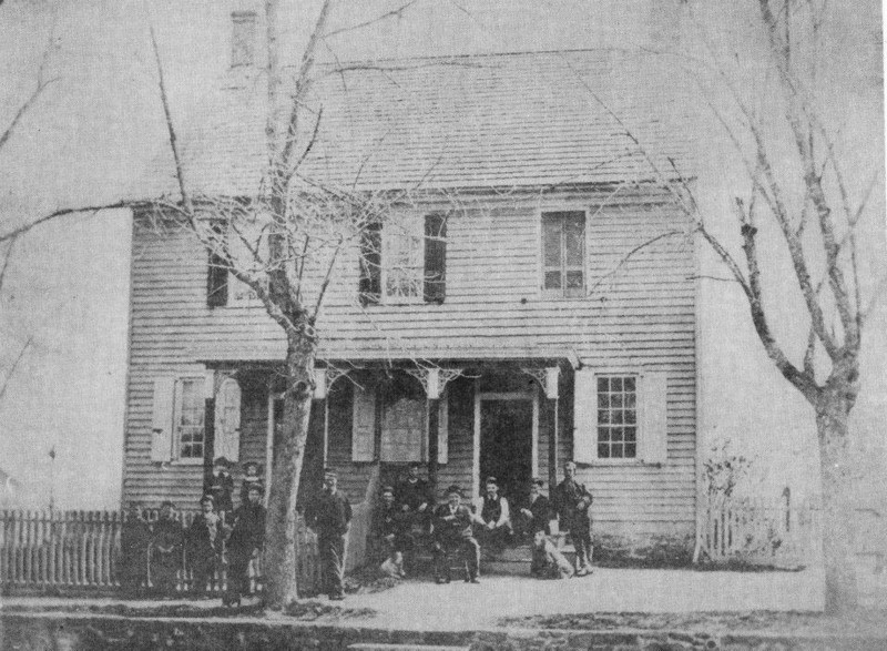 Barzillai W. Bennett, seated 4th from right.