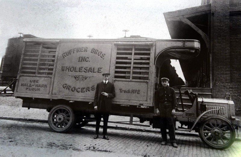 Ruffner Brothers Grocery Truck in Charleston, 1920s