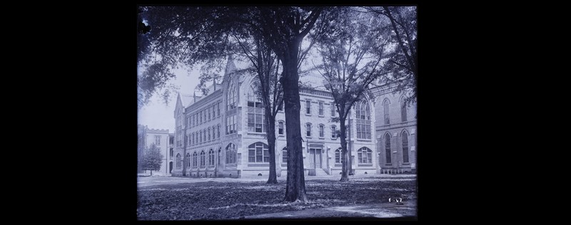 View of Southwest Manly Hall photo taken by Eugene Allen Smith (1841-1927) 