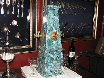 One of the original fountains, which were save from destruction during Prohibition. 