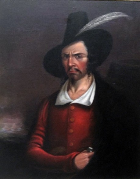 A portrait supposedly of Jean Laffite painted by Anonymous. Courtesy of Rosenberg Library, Galveston, Texas.