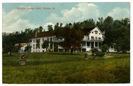 Olympian Springs Hotel postcard (image from Kentucky Historical Society)