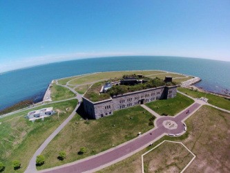 Aerial view of the fort