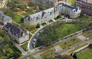 Tulane University aerial view