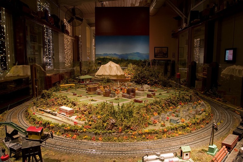 Model train installation at the Eli Whitney Museum in December 2007 (photo by Tom Murphy VII)