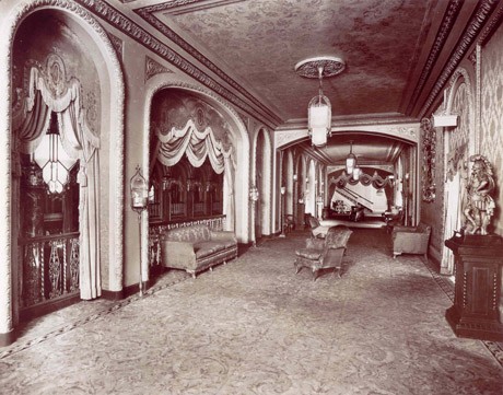 Historic photo of Loew's balcony over the mezzanine (image from PPAC official website)