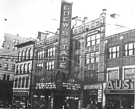 Loew's State Theatre, 1941 (image from Rhode Island Rocks)