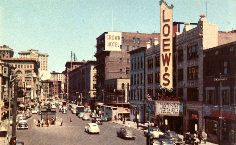 Loew's State Theatre, 1955 (image from Rhode Island Rocks)