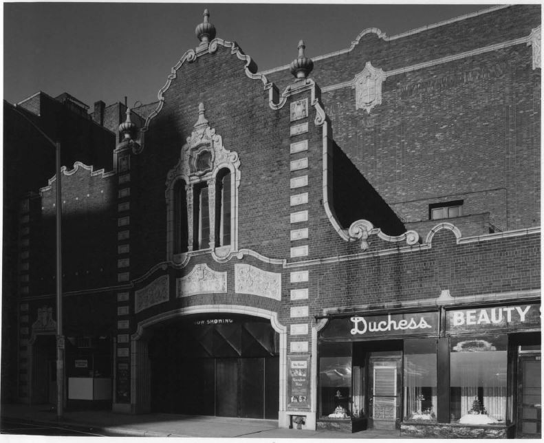 The Ocean State Theatre's Richmond Street facade, 1975 (image from National Register of Historic Places nomination form)