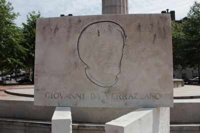 Giovanni da Verrazzano historic marker in Providence, RI (image from Historic Markers Database)