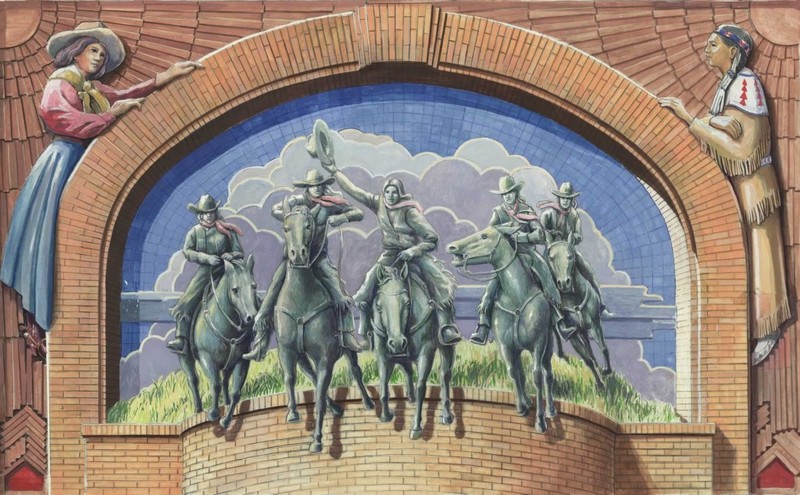 Mural designed by Richard Haas (www.cowgirl.net)