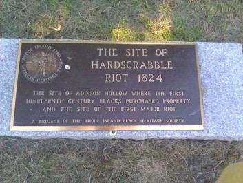 Hard Scrabble Historical Marker, located on Mill Street. 