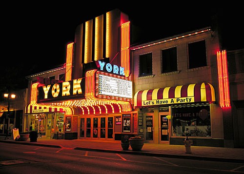 The York Theatre has been restored and continues to offer a mixture of live performances, community events, and motion pictures. 