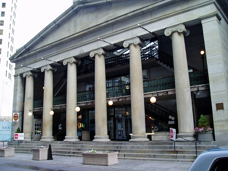 Front facade of the Arcade Providence