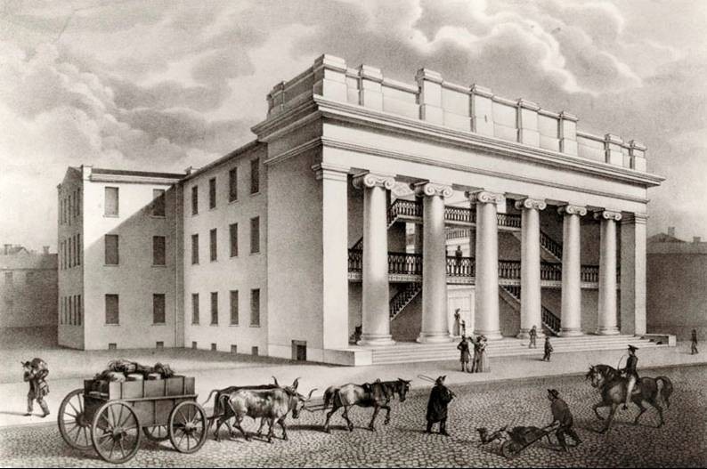 Depiction of the Arcade in its early days