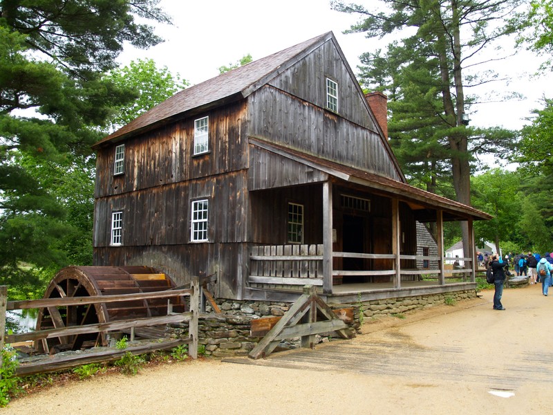 One of the three mills at the village