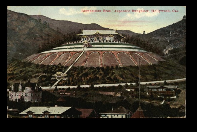 The Magic Castle with the Bernheimer Japanese mansion and gardens in the background (www.image-archeology.com)