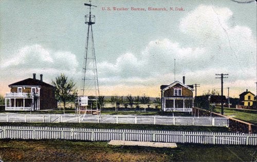 This postcard shows what the site looked like when it operated as a weather station.