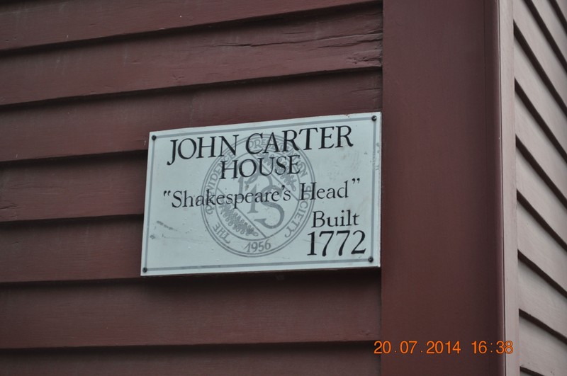 Shakespeare's Head sign (image from Historic Markers Database)