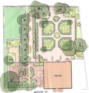 Plan view of Shakespeare's Head Colonial garden (image from Providence Preservation Society of Rhode Island)